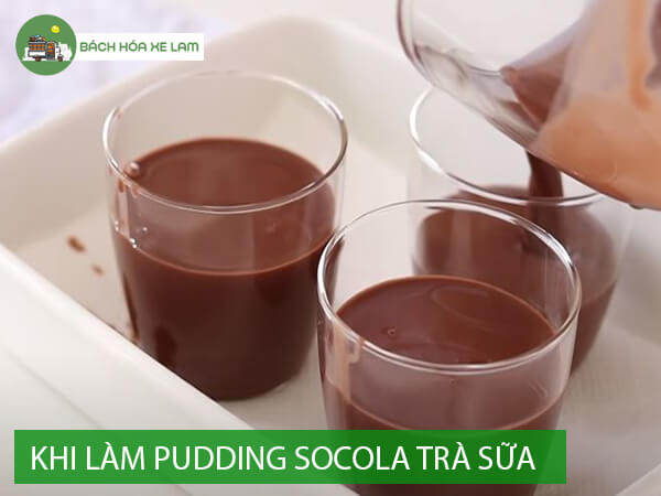 Cách làm pudding socola trà sữa
