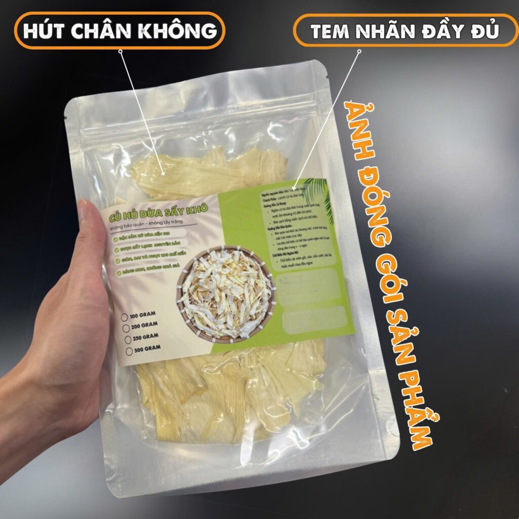 Củ Hủ Dừa Sấy Khô